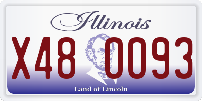 IL license plate X480093