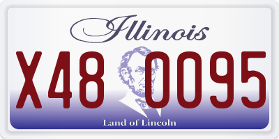 IL license plate X480095