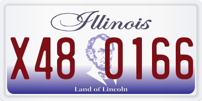 IL license plate X480166