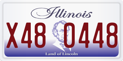 IL license plate X480448