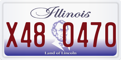 IL license plate X480470