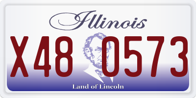 IL license plate X480573
