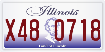 IL license plate X480718