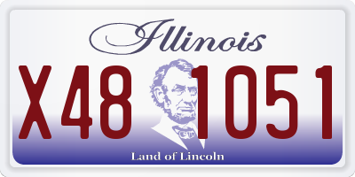 IL license plate X481051