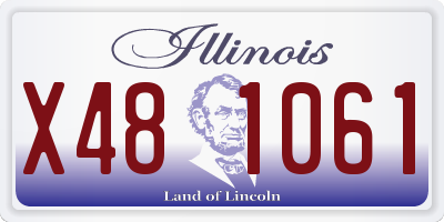 IL license plate X481061