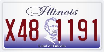 IL license plate X481191