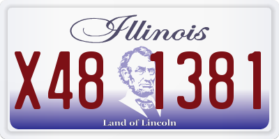 IL license plate X481381