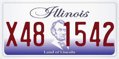 IL license plate X481542