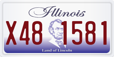 IL license plate X481581