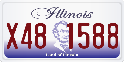 IL license plate X481588