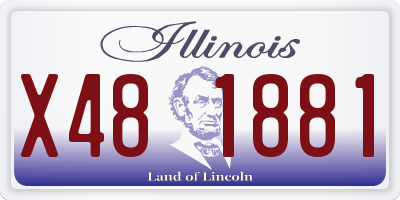 IL license plate X481881