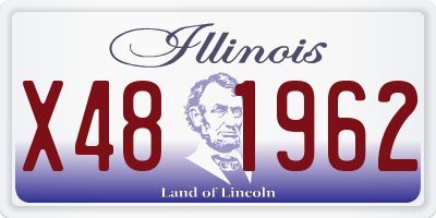 IL license plate X481962