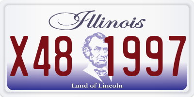 IL license plate X481997