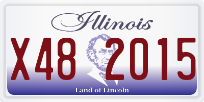 IL license plate X482015