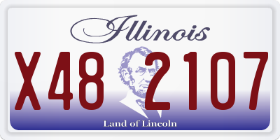 IL license plate X482107