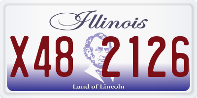 IL license plate X482126