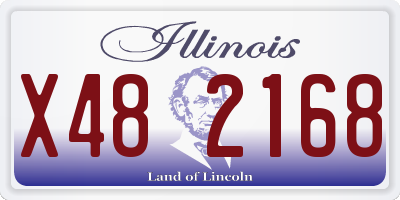 IL license plate X482168