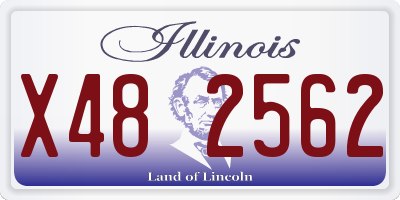 IL license plate X482562