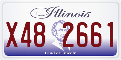 IL license plate X482661