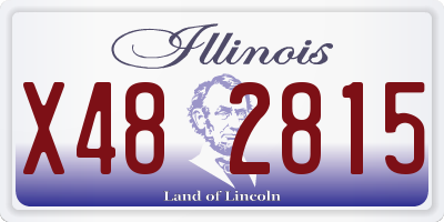 IL license plate X482815
