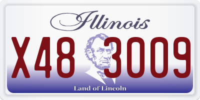 IL license plate X483009