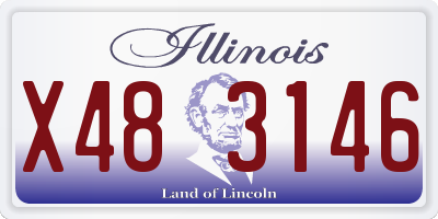 IL license plate X483146
