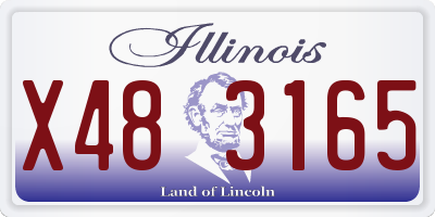 IL license plate X483165