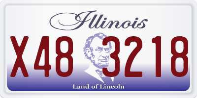 IL license plate X483218