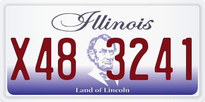 IL license plate X483241