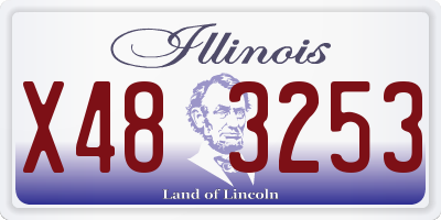 IL license plate X483253