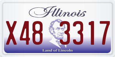 IL license plate X483317