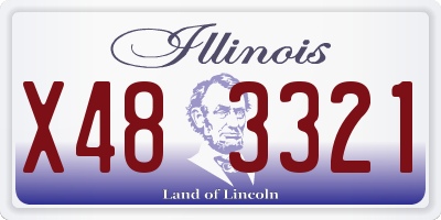 IL license plate X483321