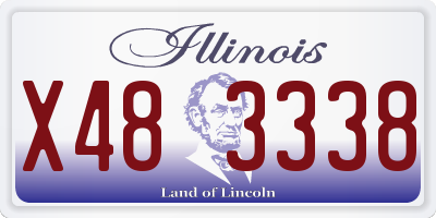 IL license plate X483338
