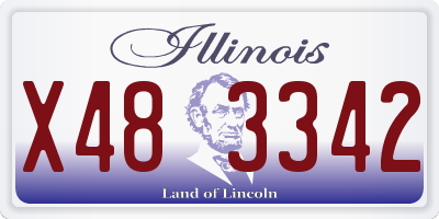 IL license plate X483342