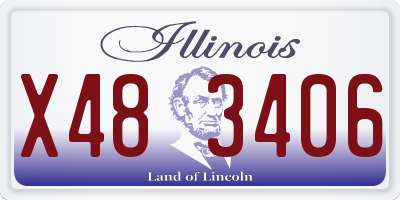 IL license plate X483406