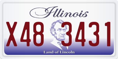 IL license plate X483431