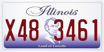 IL license plate X483461