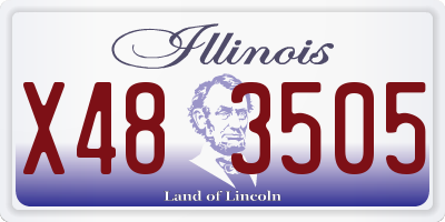 IL license plate X483505