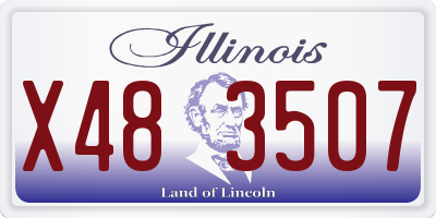 IL license plate X483507