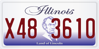 IL license plate X483610