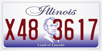 IL license plate X483617