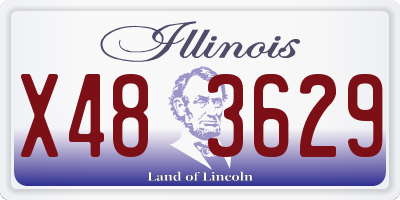 IL license plate X483629
