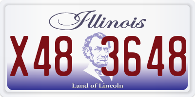 IL license plate X483648