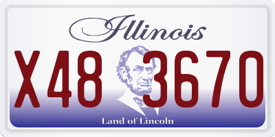 IL license plate X483670