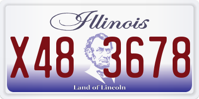 IL license plate X483678