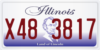 IL license plate X483817