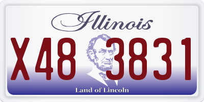 IL license plate X483831