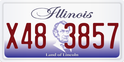 IL license plate X483857