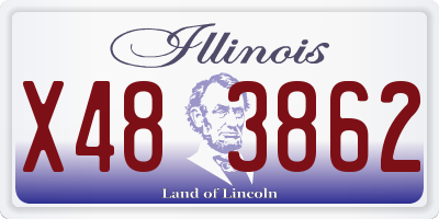 IL license plate X483862