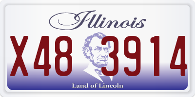 IL license plate X483914